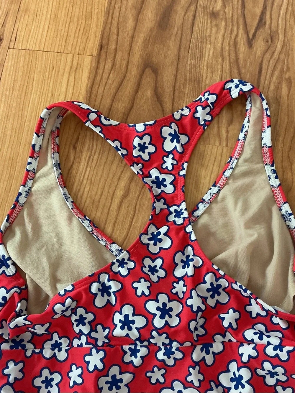 Women’s Red Floral Racerback Dress